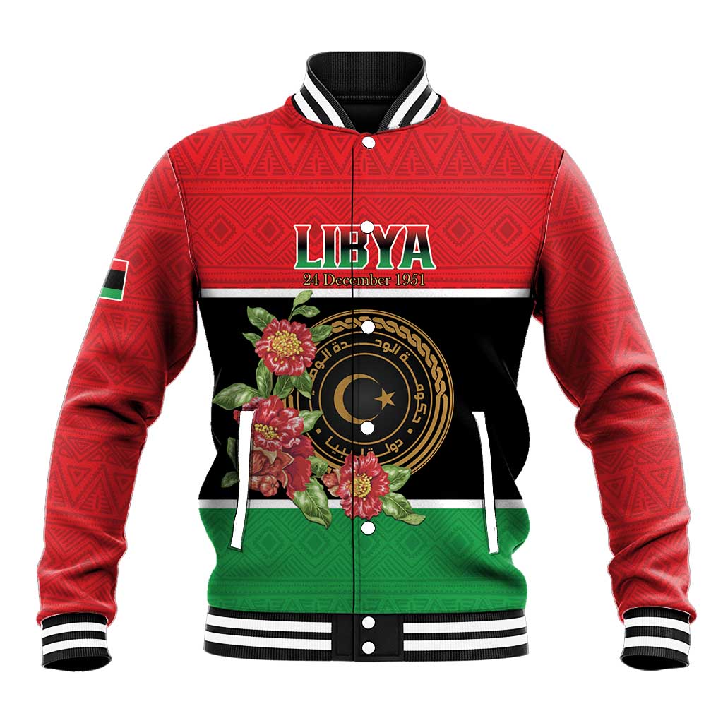 Personalized Happy Libya Baseball Jacket Independence Day - African Pride