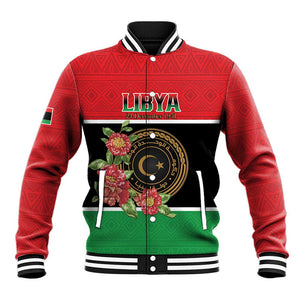 Personalized Happy Libya Baseball Jacket Independence Day - African Pride