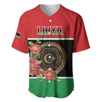 Personalized Happy Libya Baseball Jersey Independence Day - African Pride