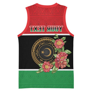 Personalized Happy Libya Basketball Jersey Independence Day - African Pride