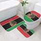 Libya Independence Day Bathroom Set Pomegranate Blossom With Libyan Seal