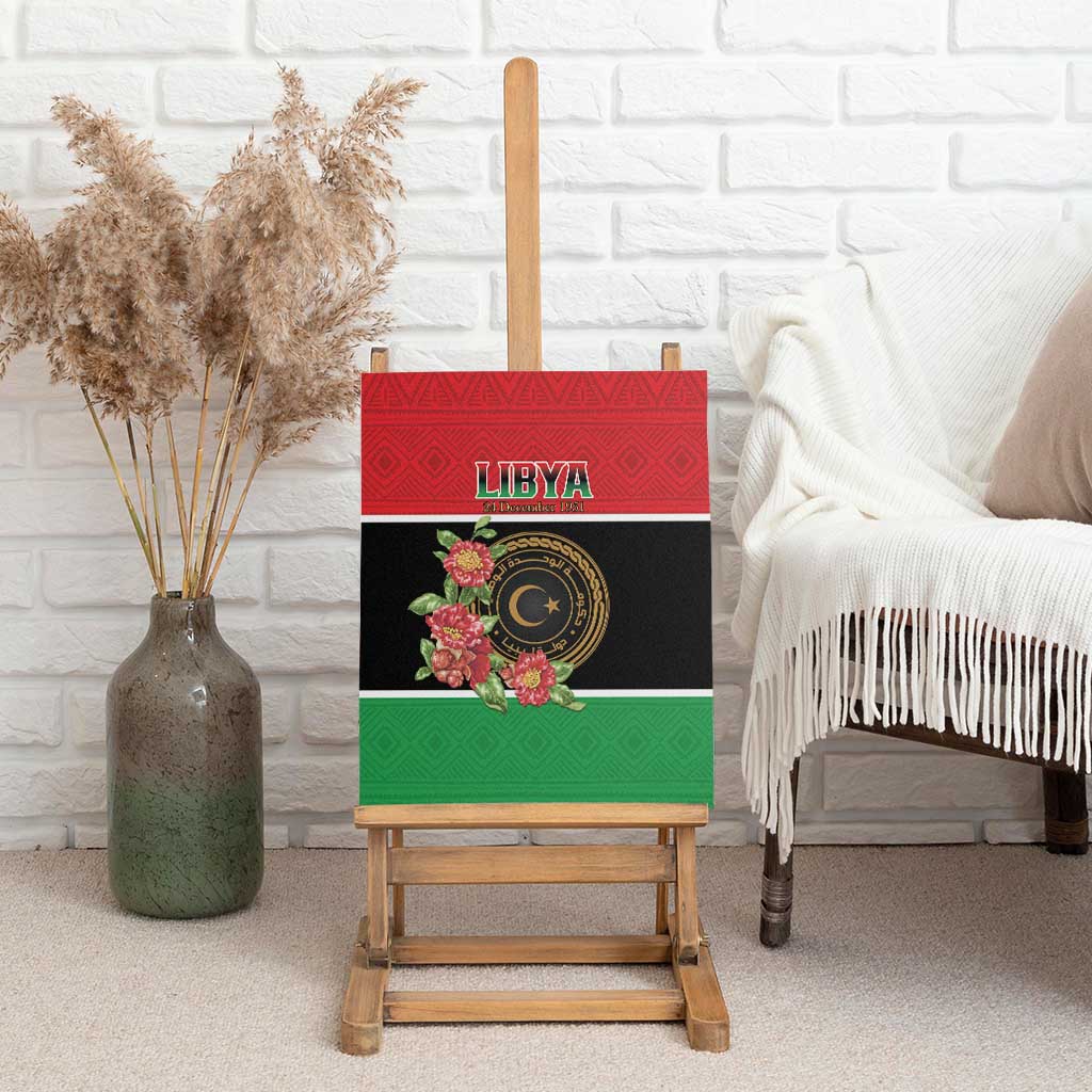 Happy Libya Canvas Wall Art Independence Day - African Pride