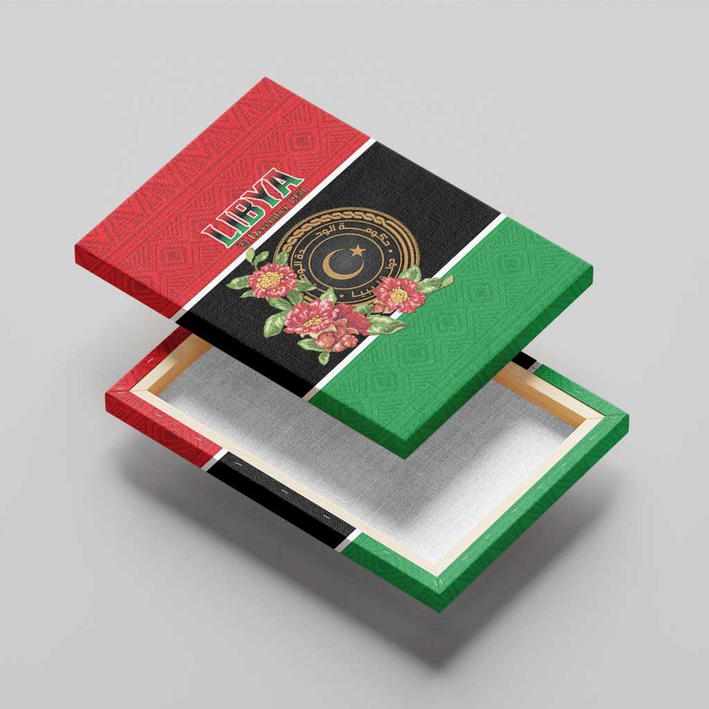 Happy Libya Canvas Wall Art Independence Day - African Pride
