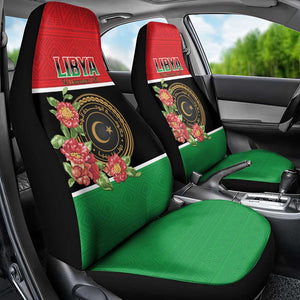 Happy Libya Car Seat Cover Independence Day - African Pride