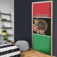 Personalized Libya Independence Day Door Cover Pomegranate Blossom With Libyan Seal