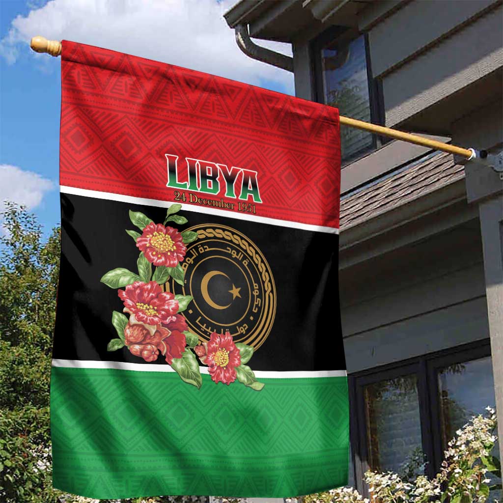 Happy Libya Garden Flag Independence Day - African Pride
