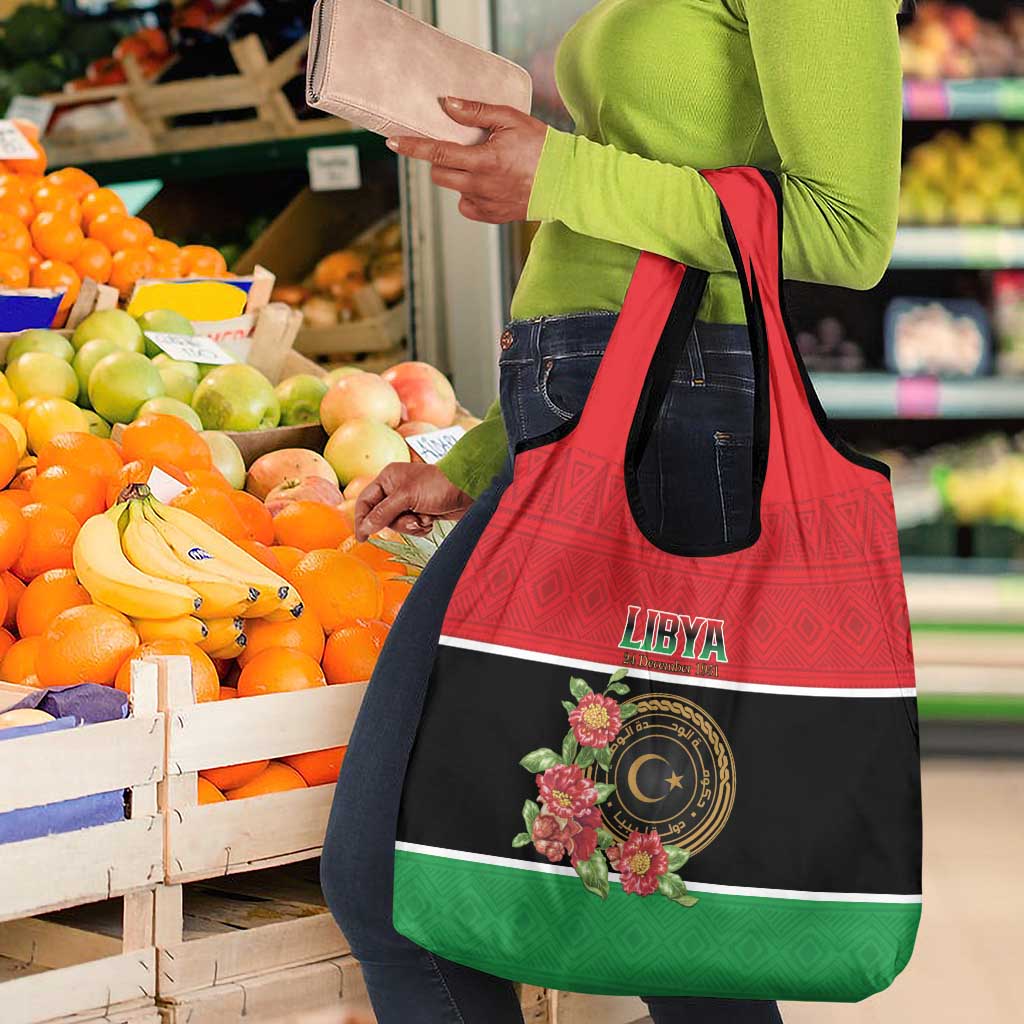 Happy Libya Grocery Bag Independence Day - African Pride