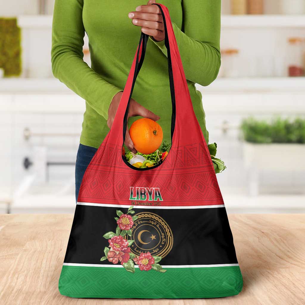 Happy Libya Grocery Bag Independence Day - African Pride