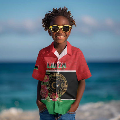 Personalized Happy Libya Kid Hawaiian Shirt Independence Day - African Pride