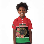Personalized Happy Libya Kid Polo Shirt Independence Day - African Pride