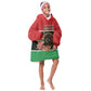 Personalized Happy Libya Kid Wearable Blanket Hoodie Independence Day - African Pride