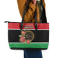 Happy Libya Leather Tote Bag Independence Day - African Pride