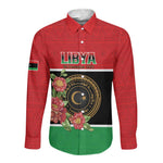 Personalized Happy Libya Long Sleeve Button Shirt Independence Day - African Pride