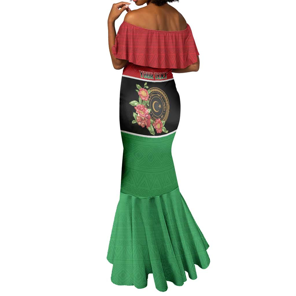 Personalized Happy Libya Mermaid Dress Independence Day - African Pride