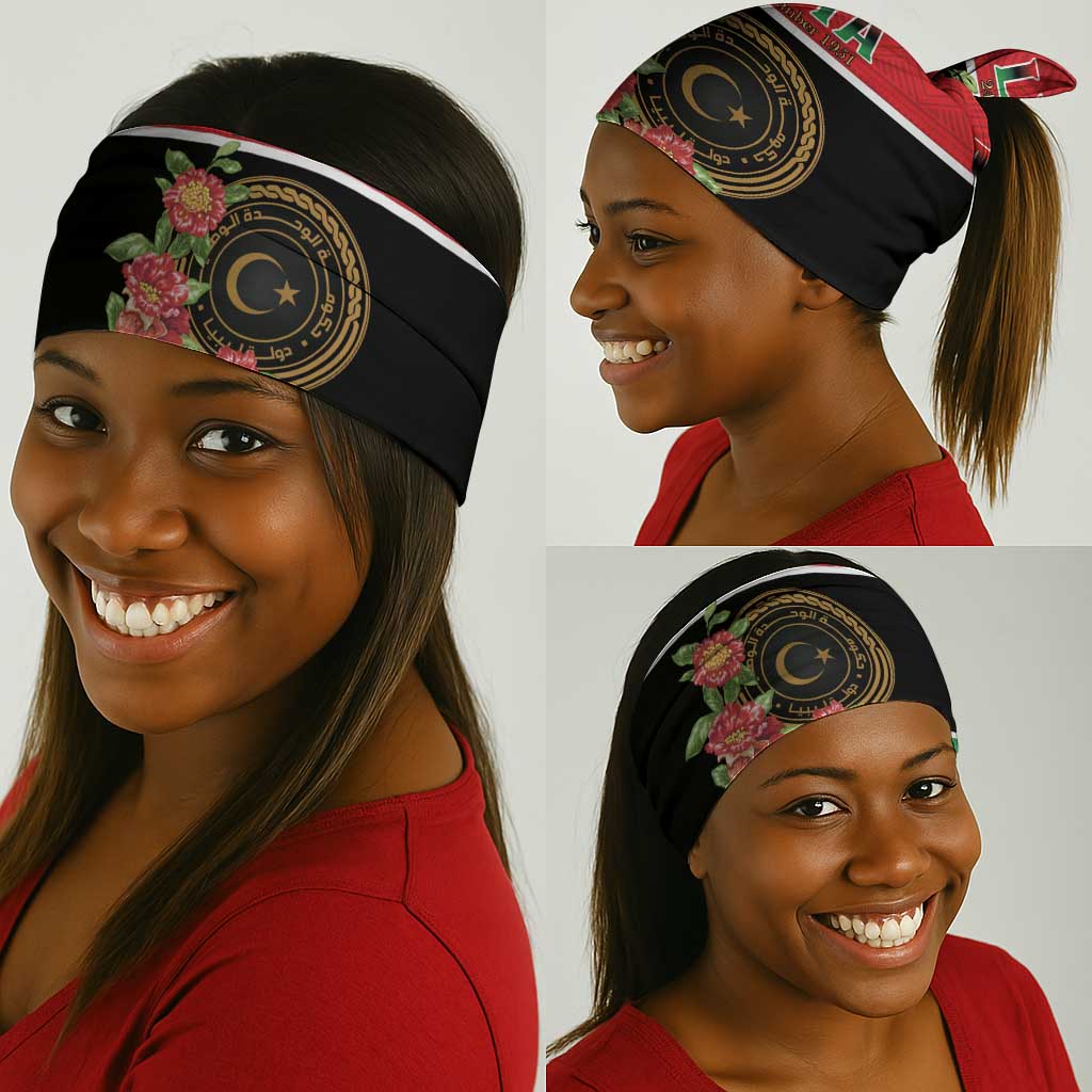 Happy Libya Neck Gaiter Independence Day - African Pride