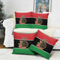 Libya Independence Day Pillow Cover Pomegranate Blossom With Libyan Seal