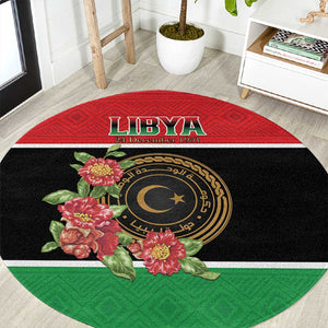 Happy Libya Round Carpet Independence Day - African Pride