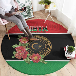 Happy Libya Round Carpet Independence Day - African Pride