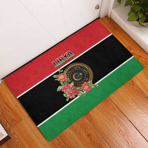 Happy Libya Rubber Doormat Independence Day - African Pride