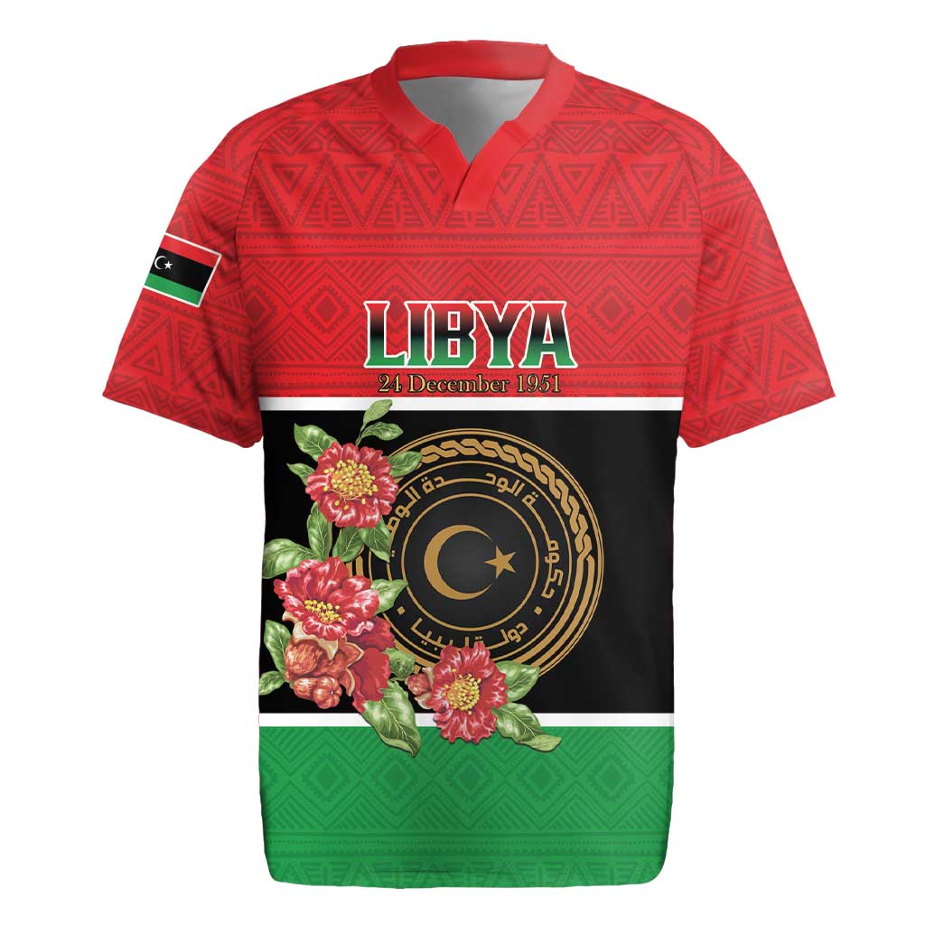 Personalized Happy Libya Rugby Jersey Independence Day - African Pride