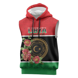 Personalized Happy Libya Sleeveless Hoodie Independence Day - African Pride