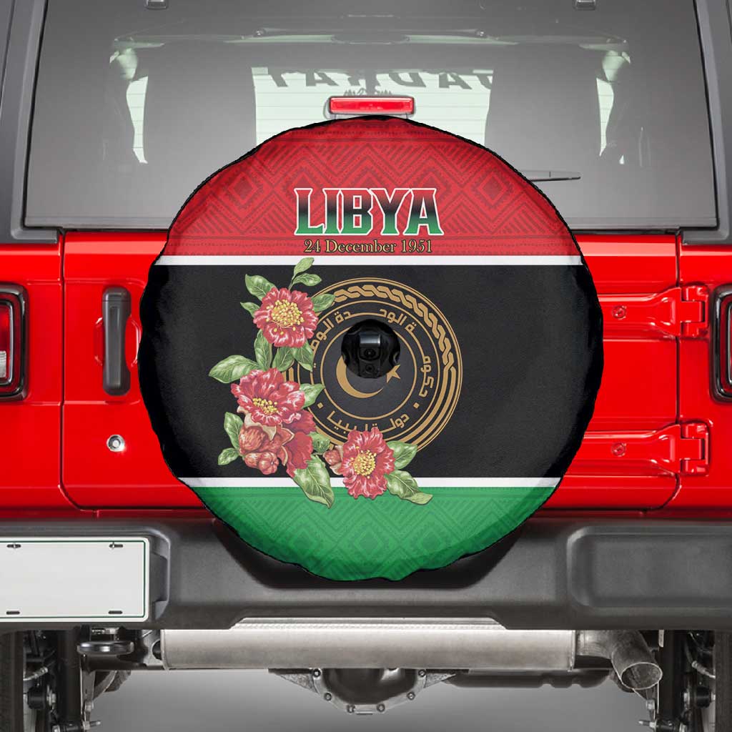 Happy Libya Spare Tire Cover Independence Day - African Pride