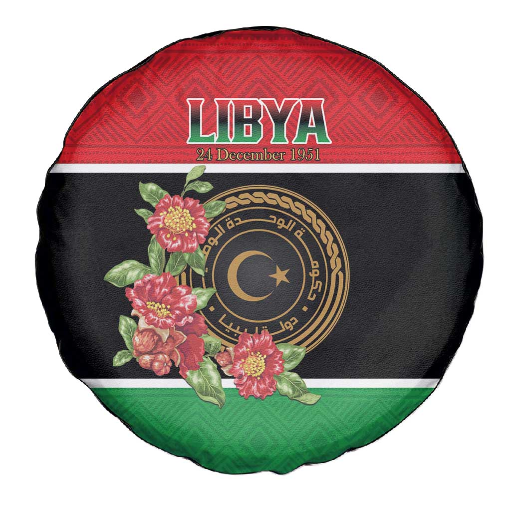 Happy Libya Spare Tire Cover Independence Day - African Pride