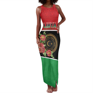 Personalized Happy Libya Tank Maxi Dress Independence Day - African Pride