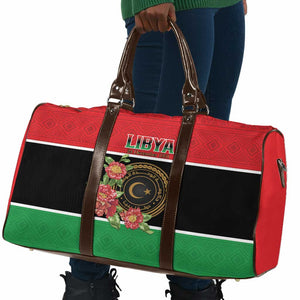 Libya Independence Day Travel Bag Pomegranate Blossom With Libyan Seal