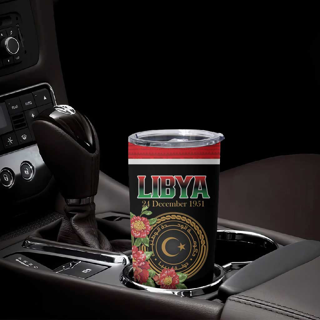 Personalized Happy Libya Tumbler Cup Independence Day - African Pride