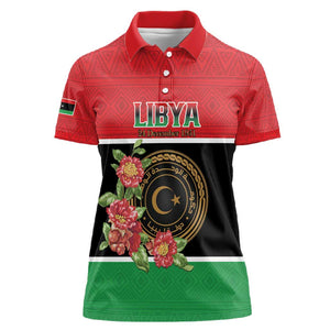 Personalized Happy Libya Women Polo Shirt Independence Day - African Pride