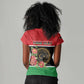 Personalized Happy Libya Women V-Neck T-Shirt Independence Day - African Pride