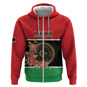 Personalized Happy Libya Zip Hoodie Independence Day - African Pride