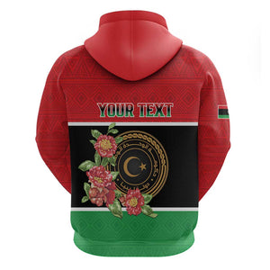 Personalized Happy Libya Zip Hoodie Independence Day - African Pride
