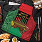 Happy Kwanzaa Apron Kinara With Kente Pattern