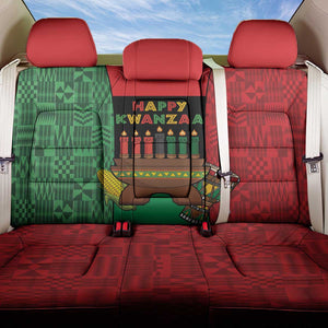 Happy Kwanzaa Holidays Back Car Seat Cover Kente Pattern - African Pride