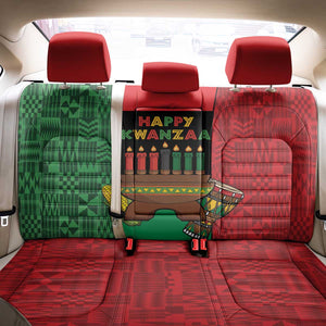 Happy Kwanzaa Holidays Back Car Seat Cover Kente Pattern - African Pride