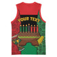 Personalized Happy Kwanzaa Holidays Basketball Jersey Kente Pattern - African Pride