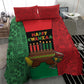Happy Kwanzaa Holidays Bedding Set Kente Pattern - African Pride