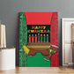 Happy Kwanzaa Holidays Canvas Wall Art Kente Pattern - African Pride