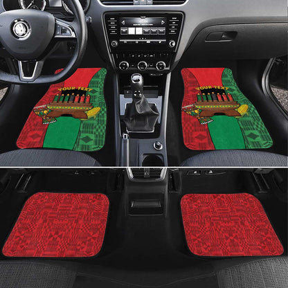 Personalized Happy Kwanzaa Holidays Car Mats Kente Pattern - African Pride