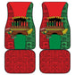 Personalized Happy Kwanzaa Holidays Car Mats Kente Pattern - African Pride