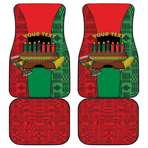 Personalized Happy Kwanzaa Holidays Car Mats Kente Pattern - African Pride