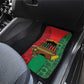 Personalized Happy Kwanzaa Holidays Car Mats Kente Pattern - African Pride