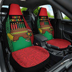 Happy Kwanzaa Holidays Car Seat Cover Kente Pattern - African Pride