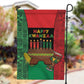 Happy Kwanzaa Holidays Garden Flag Kente Pattern - African Pride