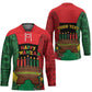 Personalized Happy Kwanzaa Hockey Jersey Kinara With Kente Pattern