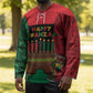 Personalized Happy Kwanzaa Hockey Jersey Kinara With Kente Pattern