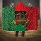 Happy Kwanzaa Holidays Hooded Blanket Kente Pattern - African Pride