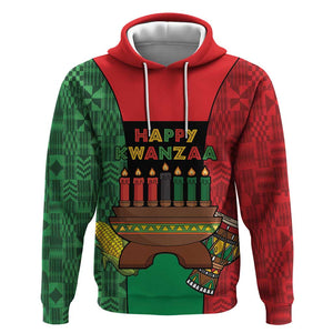 Personalized Happy Kwanzaa Holidays Hoodie Kente Pattern - African Pride